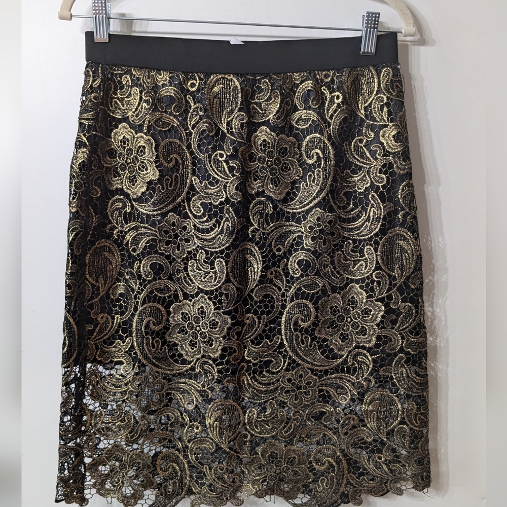 Pronto Gold shimmer Skirt size L